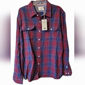 The Normal Brand Spice Plaid Button Down Flannel XL Shirt NWT Grunge Revival